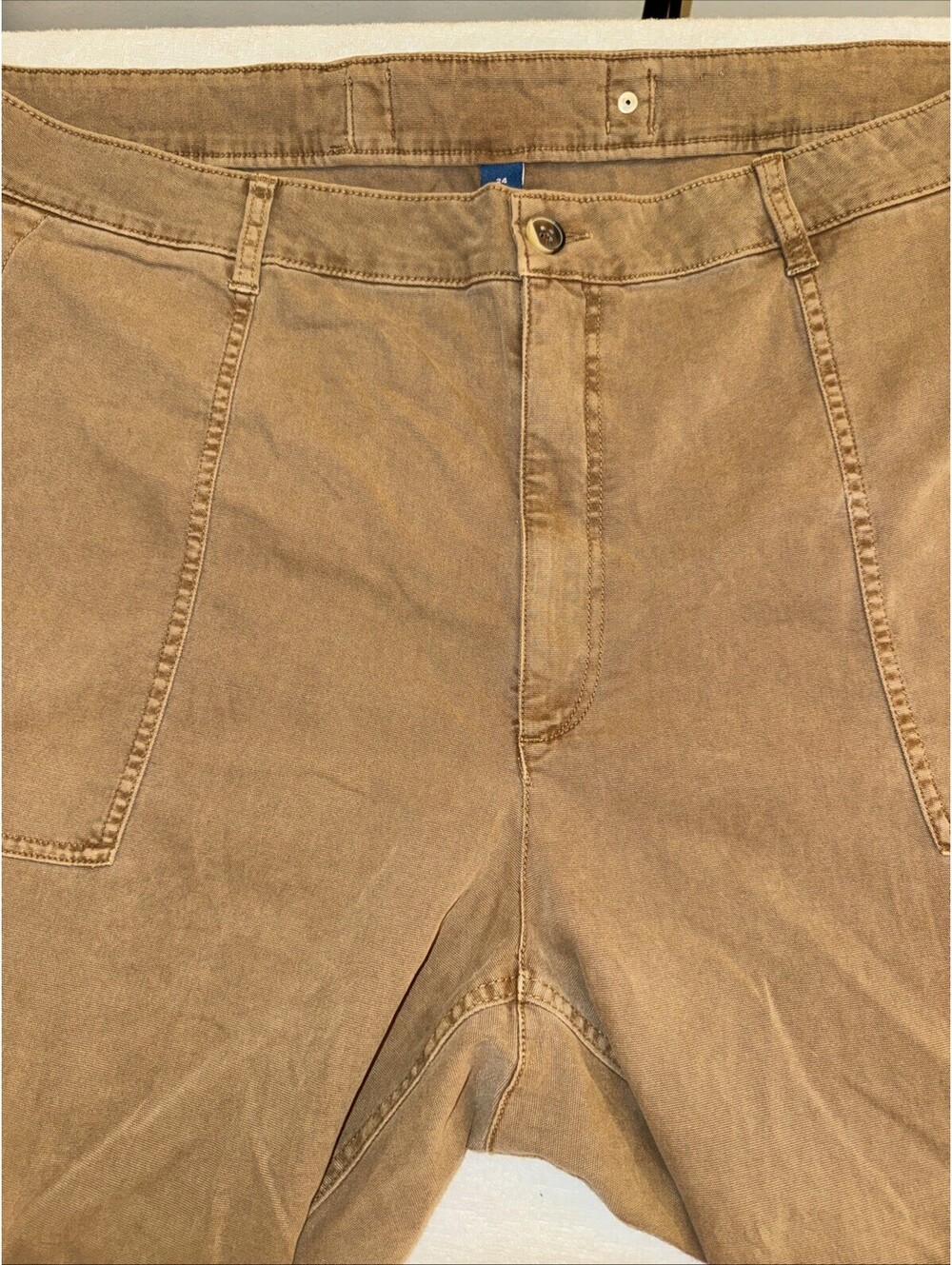 Old Navy Utility Pants Womens 24 Rust Brown Straight Leg High Rise